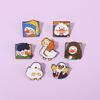 Fun Duck Brooches Cartoon Cute Enamel White Duck Badge Backpack Decorative Pins Jewelry