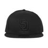 [New Era] 59FIFTY San Diego Padres [MLB TEAM-BASIC FITTED CAPBLACKOUT] SAN DIEGO PADRES 5950 Hat Black (7-58 (approx. 60.6 Cm)) [Used]