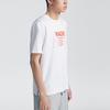 Мужские белые футболки Li Ning с круглым вырезом, умеренного прямого кроя AHSR175-3