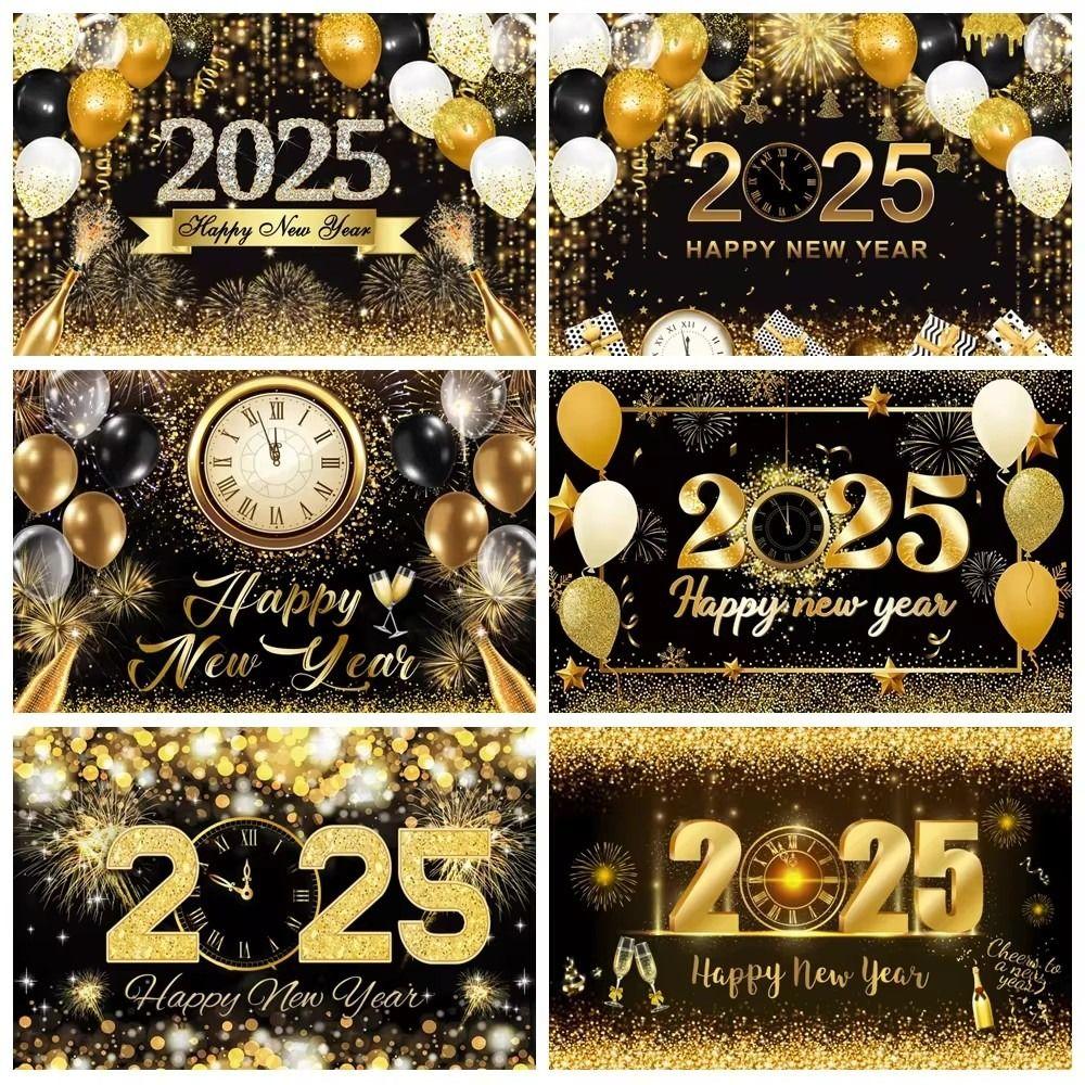New Year Theme Happy New Year Photography Backdrop Background Banner Home Party Decor