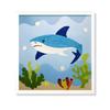 Picture - Multicoloured - Shark - 22 X 22 Cm - Child - Unisex