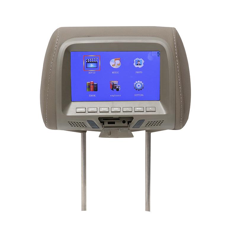 Universal 7 Inch Car Headrest Monitor Rear Seat Entertainment Player
