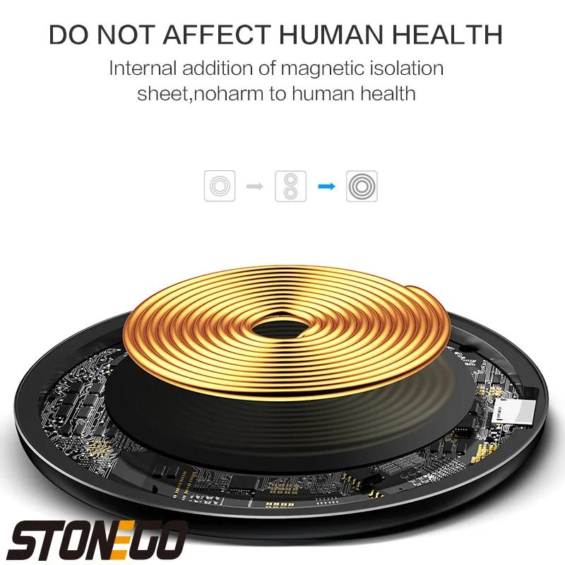 10 Вт Qi беспроводная зарядная панель для iPhone 13 12 11 X Pro Max для Samsung Galaxy S21 S20 S10 S9 S8 Xiaomi беспроводная зарядка