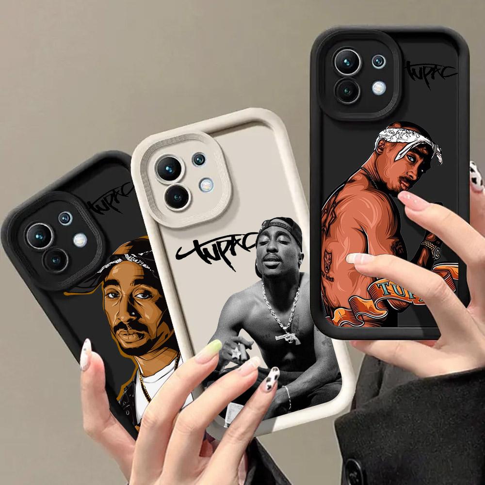 Tupac 2PAC Rapper Phone Case for Xiaomi Mi 13T 14T 15T 17T Pro 5G 15 Ultra Poco M7 M8 F8 F7 X6 X7 X8 17 Pro Max Shockproof Cover
