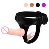 Double Penis Dual Ended Strapon Ultra Elastic Harness Belt Strap On Dildo Adult Sex Toys for Woman Couples Anal Soft Dildos