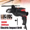 1880W 3800RPM Electric Impact Drill Household Electric Flat Drill 13mm Chuck
