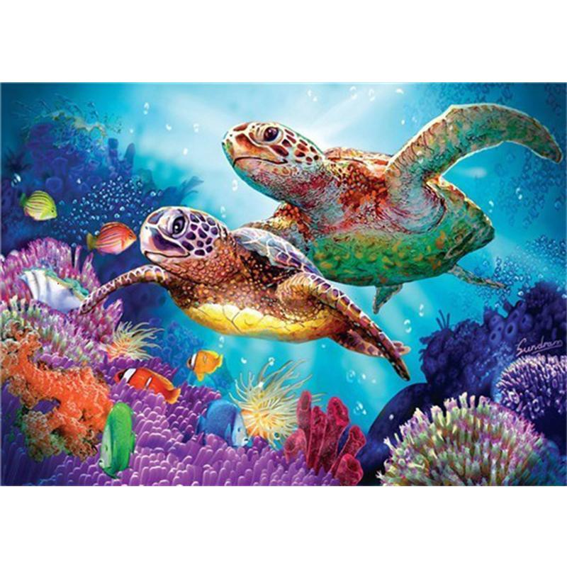 Алмазная картина Морская звезда, полная квадратная мозаика, художественная Алмазная вышивка, пейзажная картина из стразов, украшение для дома