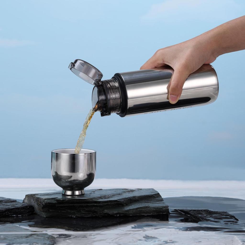 400 мл Портативная бутылка для тушения чая и воды Вакуумная кружка с сумкой дорожная бутылка для воды термос для путешествий