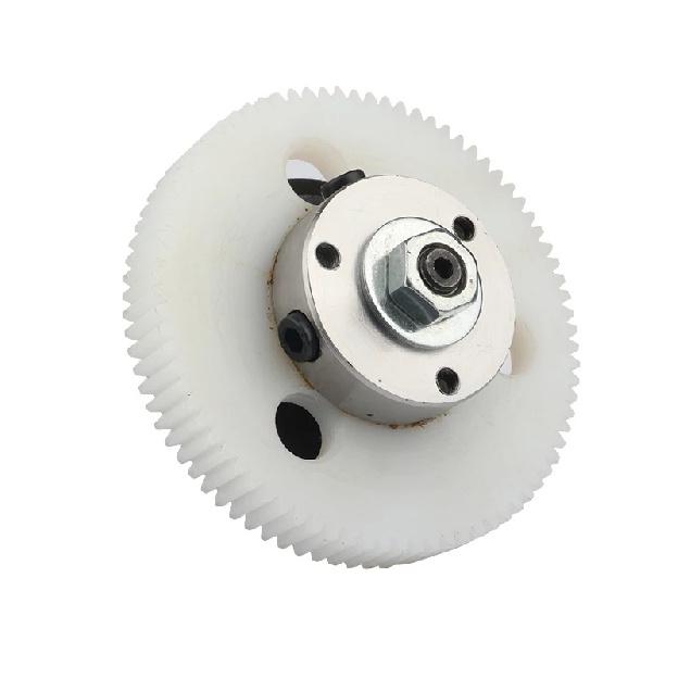 CNC Machine Tool Nylon Eccentric 80 Teeth 100 Teeth Gear Nylon Wheel Straight Tooth Eccentric Rack Tooth Shaft Synchronous Wheel