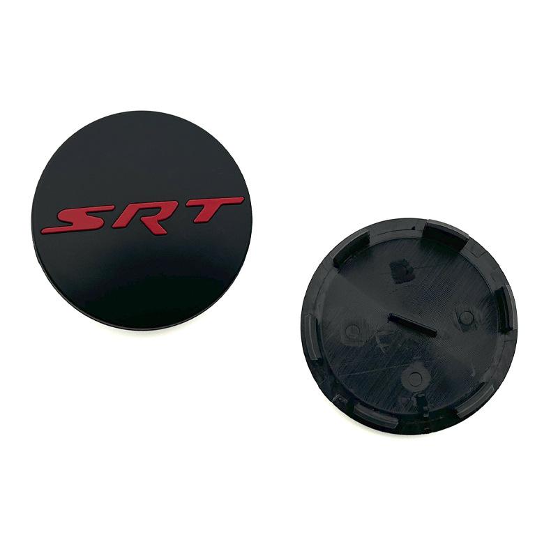 4Pcs 64mm Car Emblem Badge Suitable for DODGE hub cover, Dodge Hellcat SRT hub cover, Challenger, Chrysler 300C