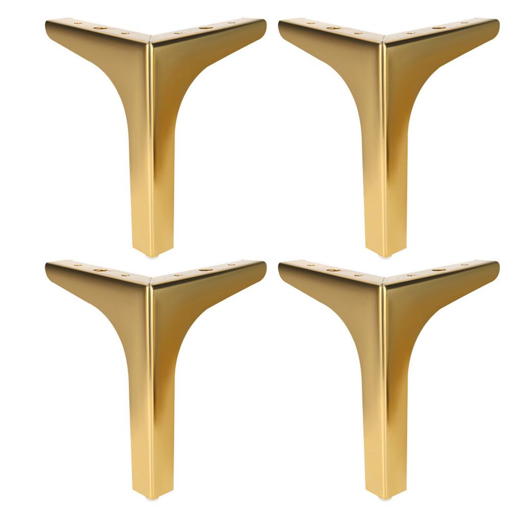 Pack of 4 Metal Cabinet Feet High Strength Metal Furniture Feet Upgrades for Modern Furniture Including Sofas & Chairs