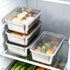 1 шт. Контейнер для хранения продуктов из нержавеющей стали Прямоугольное блюдо с крышкой Поднос для лапши и фруктов Ланч-бокс Толстый органайзер для холодильника