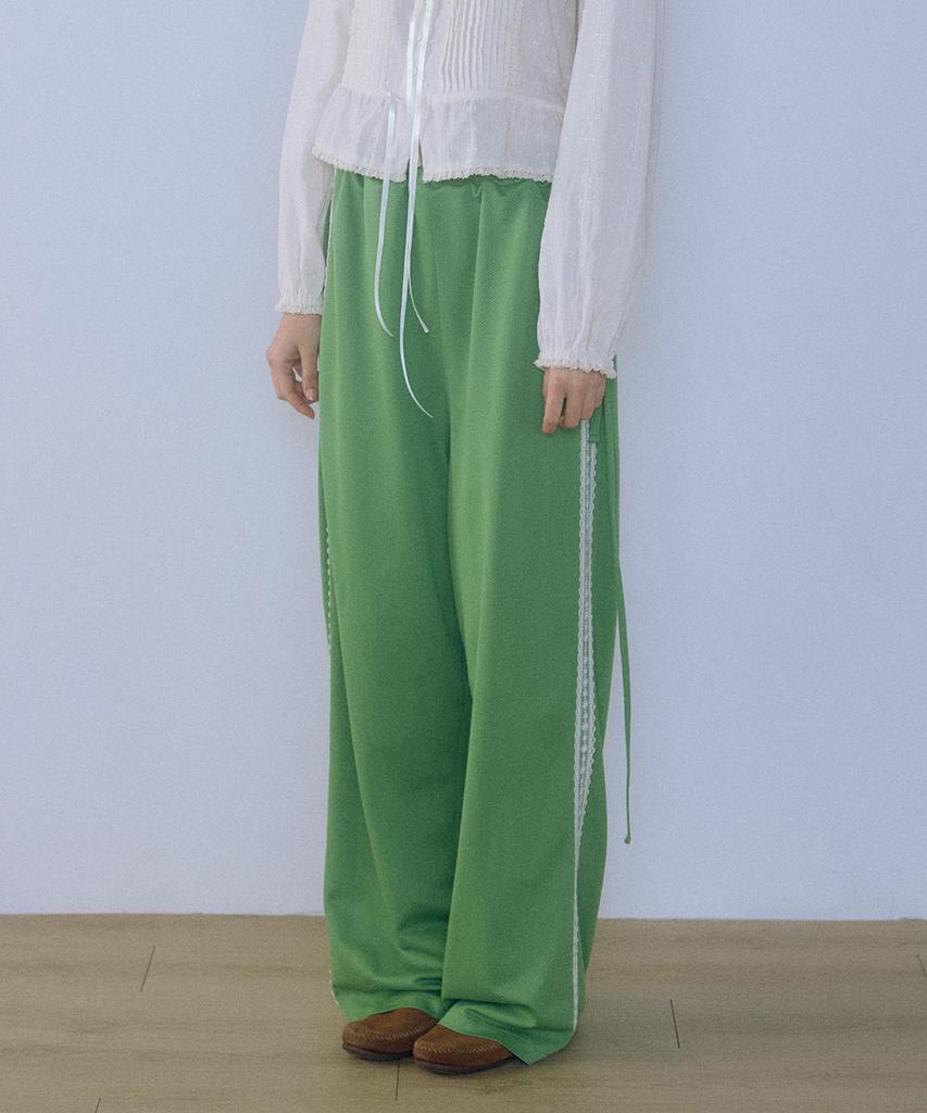 HOKUSPOKUS Air Mesh Track Pants_Olive Green