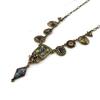 Les Trésors De Lily [E5700] - 'Phedre' Turquoise Brown Designer Necklace