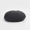 LALA Wool Knit Beret Hat - Grey