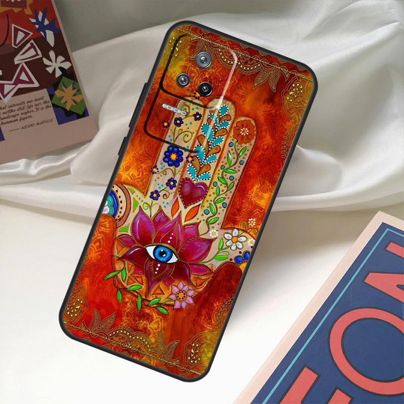 Hamsa Hand of Fatima Case For Xiaomi 14 13 Ultra 12 Lite 11T 12T 13T Pro POCO M6 X3 X5 X6 Pro F3 F5 M5s Cover