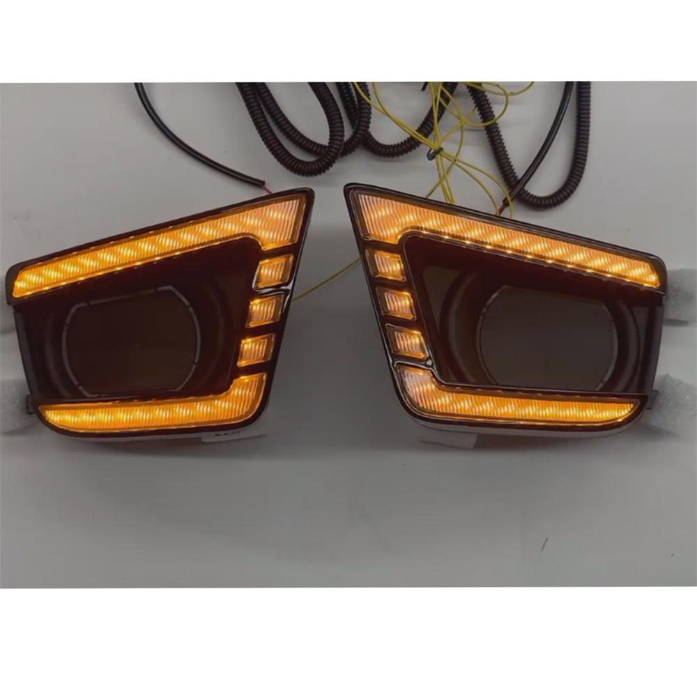 DRL Amber Turn Signal Fog Lamps For TOYOTA TACOMA 2012-2015