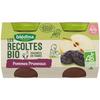 Blédina Les Récoltes Bio Pot Compote Pommes Pruneaux +4m 2 X 130g