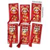 6pcs Chinese Style 3D New Year Money Pocket Traditional Good Luck Red Packet  Wedding Birthday