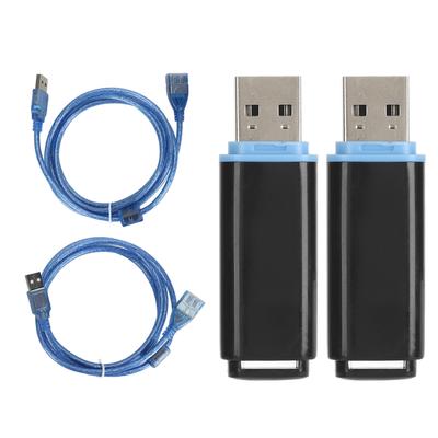 2 шт. VR USB-адаптер-приемник Plug and Play VR Беспроводной приемник с USB-кабелем-удлинителем для контроллера HTC Vive, трекера