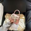 Новая милая мини-сумка через плечо с бриллиантовым бантом для женщин, модная универсальная сумка на одно плечо, повседневный трендовый кошелек для монет