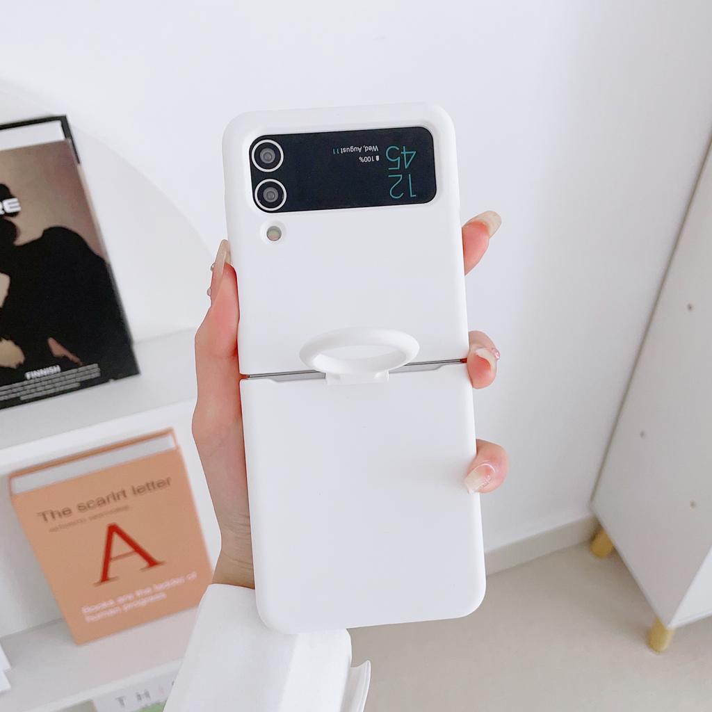 Чехол-держатель из жидкого силикона для Samsung Galaxy Z Flip 3 4 5G Flip4 Flip3 Flip2 Flip1 Складной модный чехол с полной защитой