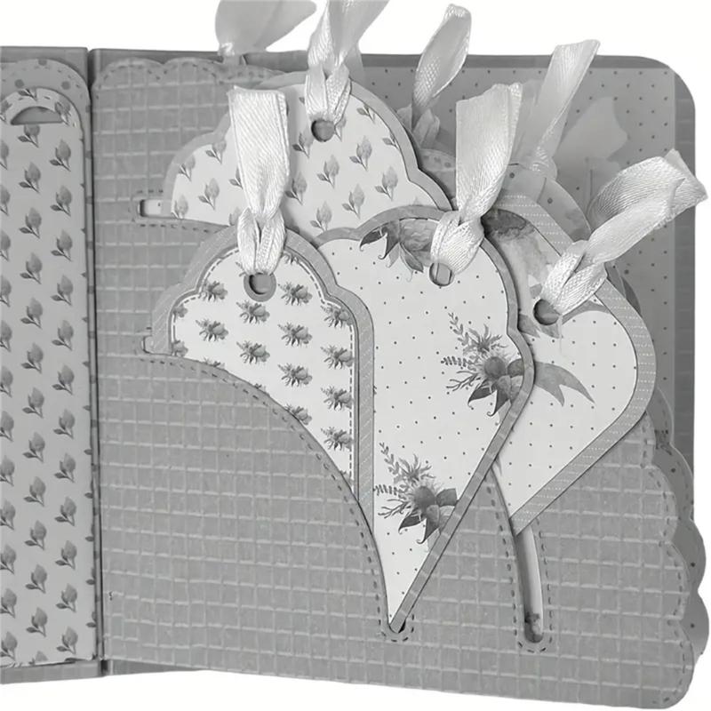 Карман для этикетки Металлические штампы DIY Поделки Углеродистая сталь Шаблон для тиснения Трафарет Скрапбукинг для открыток Высечка Форма