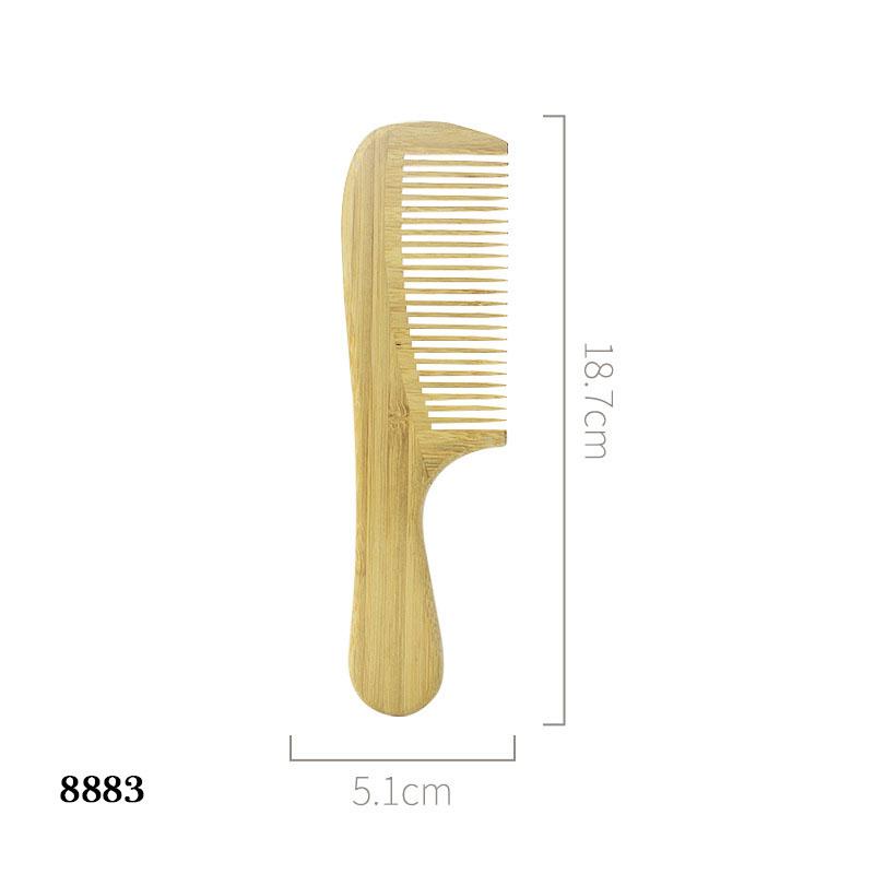 Деревянная расческа Бамбуковая расческа Антистатическая бамбуковая ароматная расческа Бамбуковая строчка Парикмахерская расческа с широкими зубьями