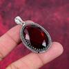 Red Garnet Pendant, 925 Solid Sterling Silver Gemstone Jewelry, Handmade Pendant, For Thanksgiving