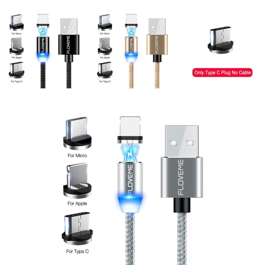 Плетеный магнитный зарядный кабель Lightningusb для iPhone Typec