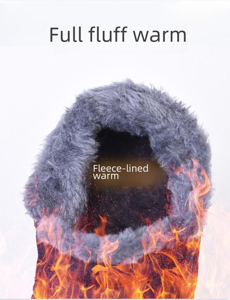 Зимние сапоги для женщин, теплая обувь из бархата для женщин среднего и пожилого возраста. Хлопковая обувь для трансграничной торговли.