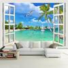 Seaside Mural Dolphin Seagull Wallpaper Beach Photo Wall Papers Living Room Tv Bedroom Home Decor