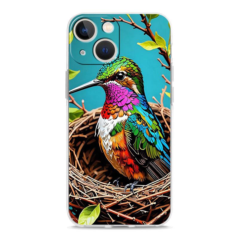 Phone Case For IPhone 18 16 Cases IPhone 18 15 12 13 14 16 Pro Max X XR XS Max 15 Plus 16Pro IPhone 1811 Clear Soft Cover Hummingbird
