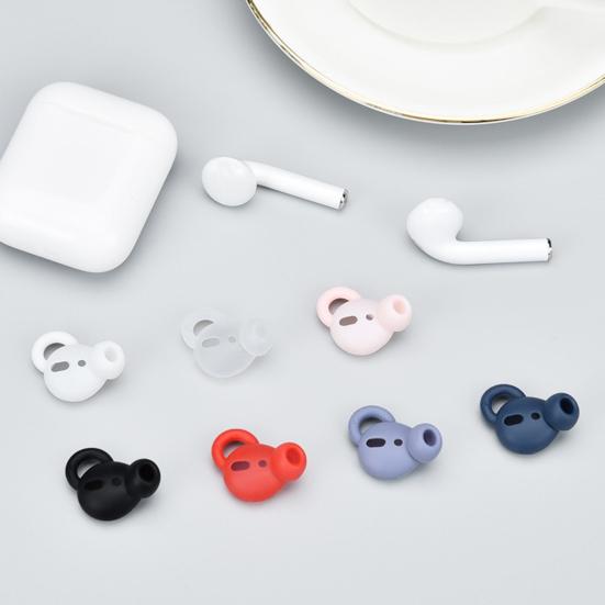 2Pcs Silicone Anti-slip Ear Caps Earphone Protector for AirPods 1/2