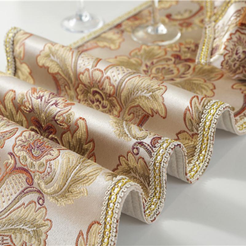 Скатерть с большими узорами, китайский синий настольный флаг, чайный столик, закрывающая крышка шкафа для телевизора, ткань с кисточками