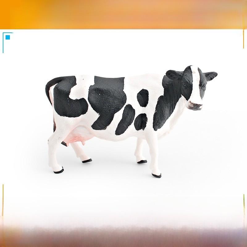 Реалистичные фигурки сельскохозяйственных животных из ПВХ с моделями дойной коровы и быка для детских развивающих игрушек