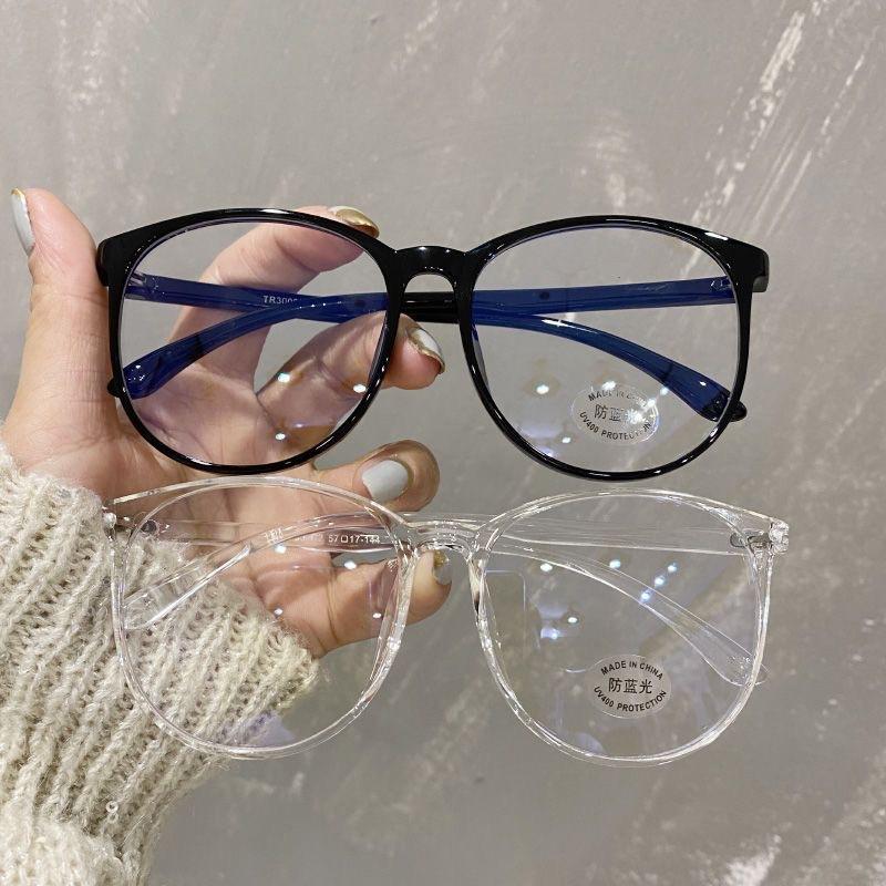 Anti Blue Light Plano Computer Glasses Round Frame for Women and Men Eyewear Blocking Optical Spectacle Eyeglasses