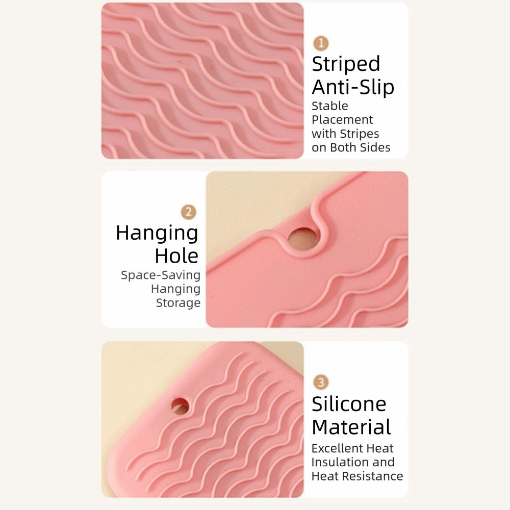 Anti-Slip Curling Iron Insulation Mat Hair Straightener Anti-Heat Mats  Professional Styling