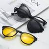 Polarized Sunglasses Clip-On Magnetic Attachable Uv Protection Fashionable Colorful Sunglasses Women Myopia Glasses Frame