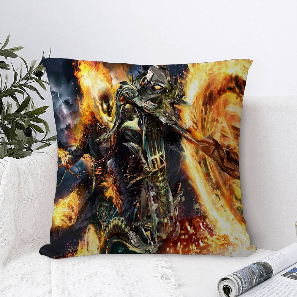Ghost Rider Personalized Picture Text Home Decorative Pillows Household Gifts 45x45cm