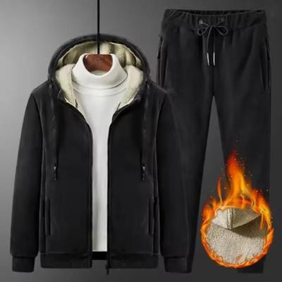 Зимние спортивные костюмы, комплекты из нескольких предметов, теплые толстые флисовые джоггеры, наряды, повседневные женские толстовки с капюшоном
