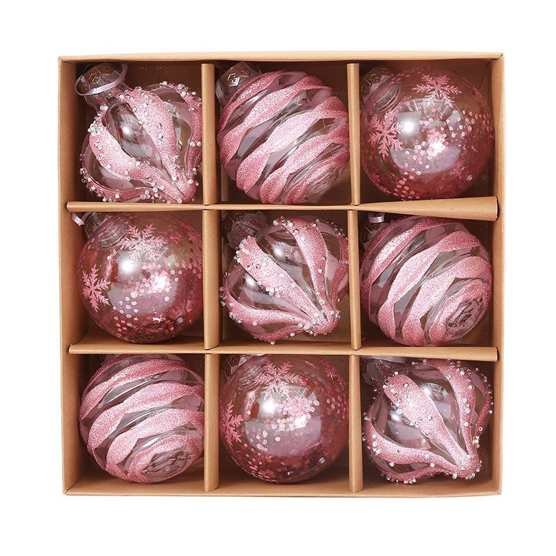 1 шт. Изысканные рождественские украшения сферы праздничные принадлежности расписанный вручную пластиковый подвесной декор