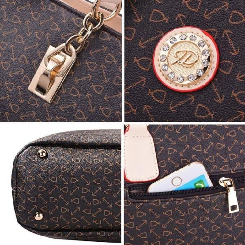 5 шт./компл. женские сумки-тоуты, кожаные дизайнерские сумки через плечо, роскошный клатч, модный кошелек