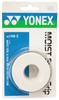 YONEX Grip Moist Super Grip of White Tennis/Badminton Tape, (Pack 3), AC1483,