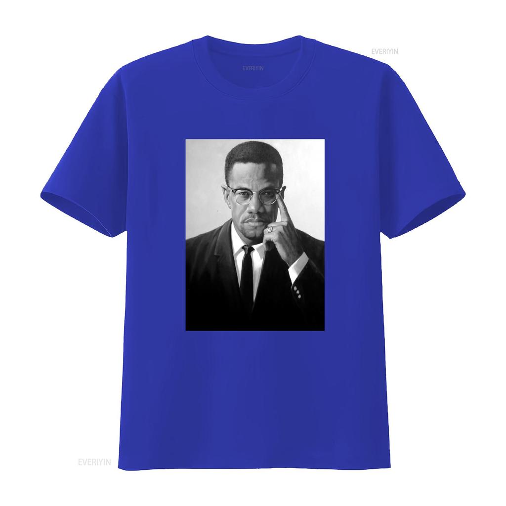Malcom X Tribute African American Pride Black History Month Lives Matter T Shirt vintage Washed streetwear Stretched Slightly