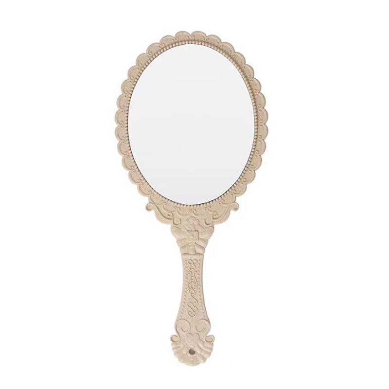 Портативное винтажное зеркало для макияжа, овальное круглое зеркало для рук, благородное восстановление, древние способы, придворное зеркало, инструмент для красоты