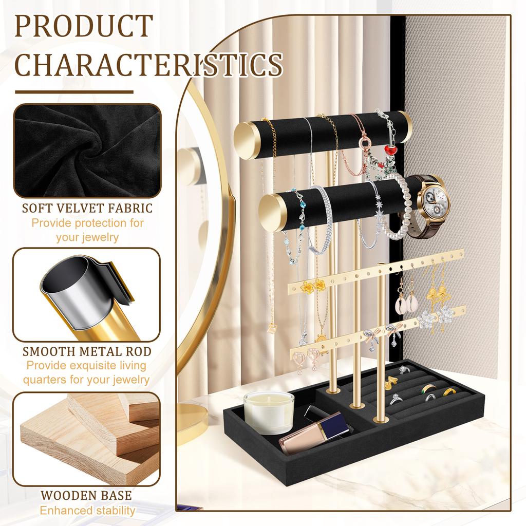 Practical Bracelet Holder Stand Multifunctional Jewelry Display Holder Bracelet Holder Display Stable Jewelry Organizer for Home