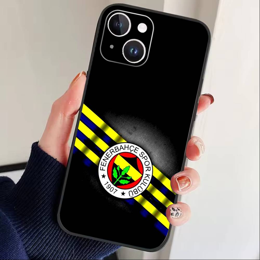 Крутой чехол для телефона с узором O-Turkey Fenerbahce-s для iPhone 16,15,14,13,12,17, Pro Max, Plus, силиконовый, черный