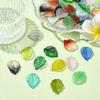 UR URLIFEHALL 100 шт. Чешские стеклянные бусины-листья Разноцветные бусины-листья Подвески Бусины с отверстием сверху для DIY изготовления ювелирных изделий, поделок, сережек, брелоков
