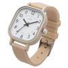 Fieldwork Women's Analog Watch with Silicone Strap, Rectangular, Burg Beige, YM121-1